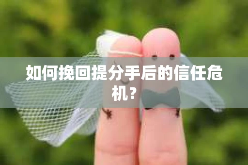 如何挽回提分手后的信任危机？