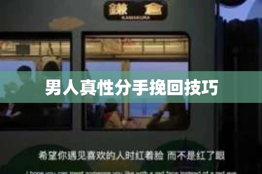 男人真性分手挽回技巧
