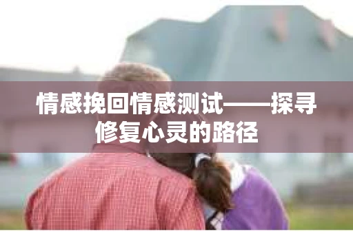情感挽回情感测试——探寻修复心灵的路径