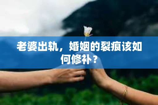 老婆出轨，婚姻的裂痕该如何修补？