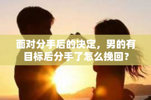 面对分手后的决定，男的有目标后分手了怎么挽回？