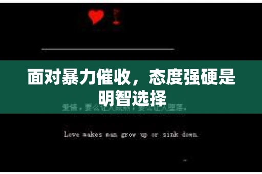 面对暴力催收，态度强硬是明智选择