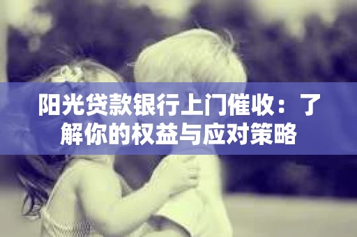 阳光贷款银行上门催收：了解你的权益与应对策略
