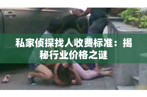 私家侦探找人收费标准：揭秘行业价格之谜