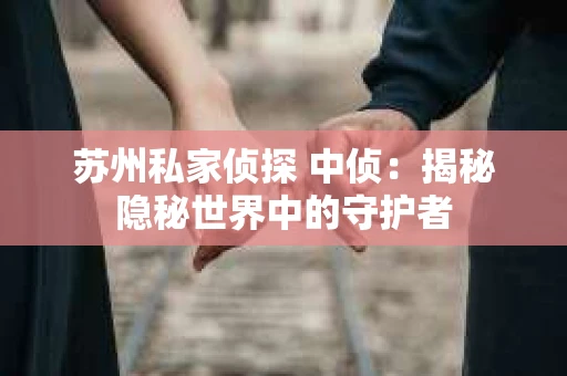 苏州私家侦探 中侦：揭秘隐秘世界中的守护者