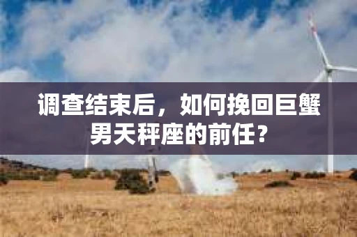 调查结束后，如何挽回巨蟹男天秤座的前任？