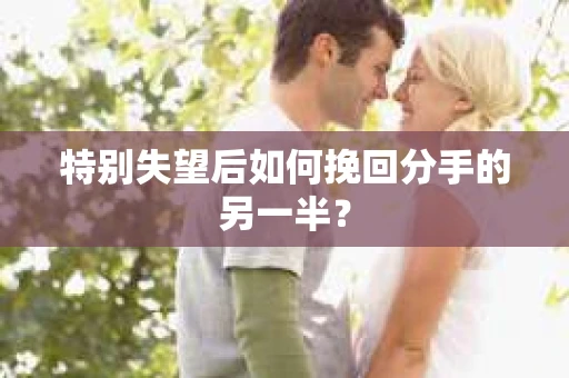 特别失望后如何挽回分手的另一半？