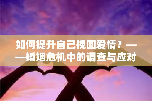 如何提升自己挽回爱情？——婚姻危机中的调查与应对策略