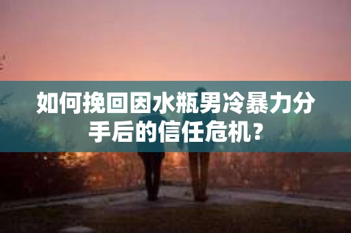 如何挽回因水瓶男冷暴力分手后的信任危机？